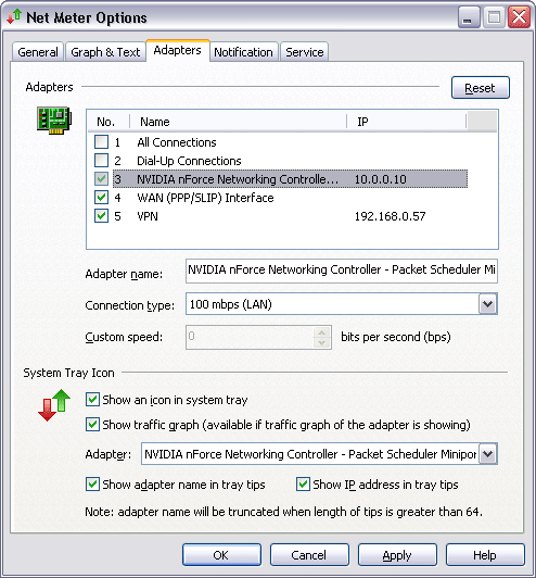 Net Meter Adapters Options