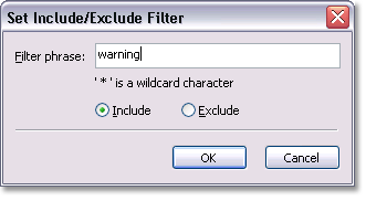 Include/Exclude filters support
