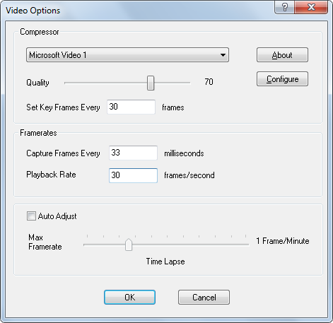 CamStudio Frame Rate