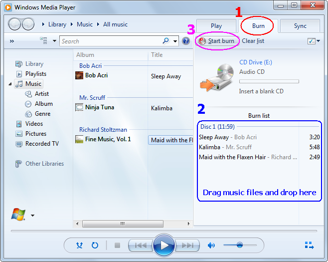 how to copy audio cd in windows media player