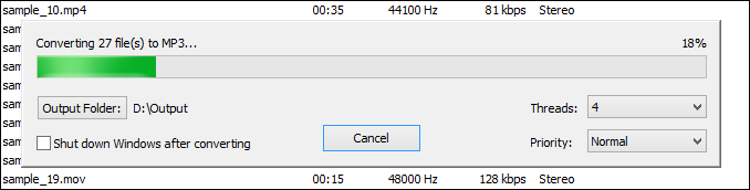 Converting 3GP to FLAC
