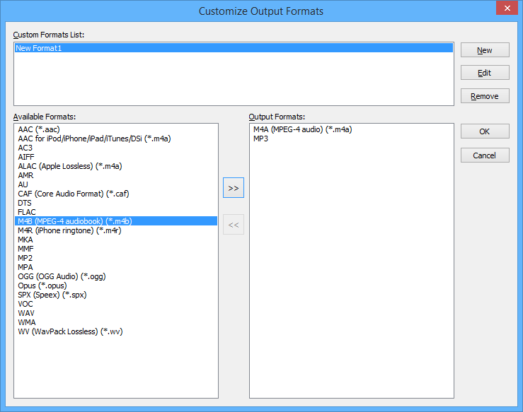 Customize Output Formats