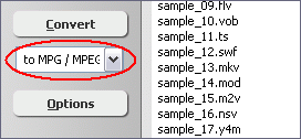 Convert to MPEG