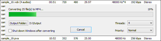 Converting AIFF to MP2