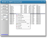 Click to view MIDI to MP3 Converter screen shots