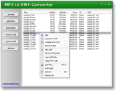 Click to view MP3 to SWF Converter screen shots
