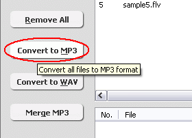 Convert SWF/FLV to MP3