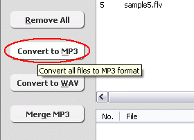 Convert FLV to MP3