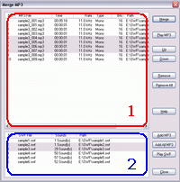 Merge MP3 Dialog Overview