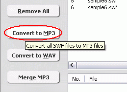 Convert SWF to MP3