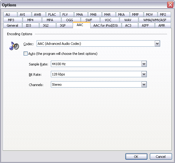AAC Options